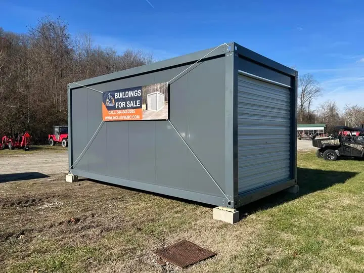 Modular buildings on display at Tractor Pros in St. Albans, WV